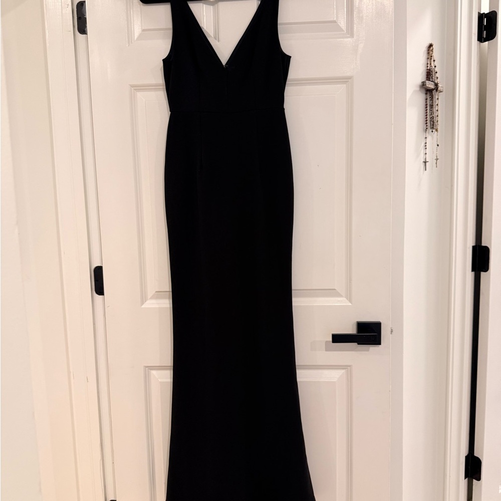 Lulu's Classic Black Maxi Dress